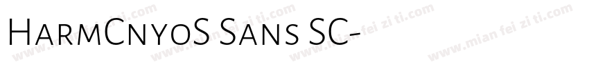 HarmCnyoS Sans SC字体转换